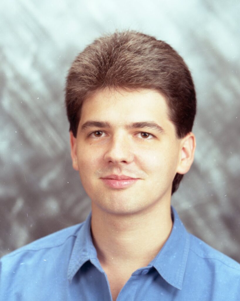 Headshot of Russ Kick in 1991.